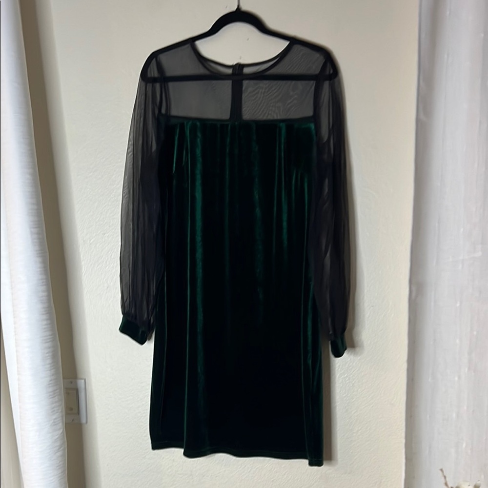 Emerald Green Sheath Dress with Long Sleeves for Cocktail
